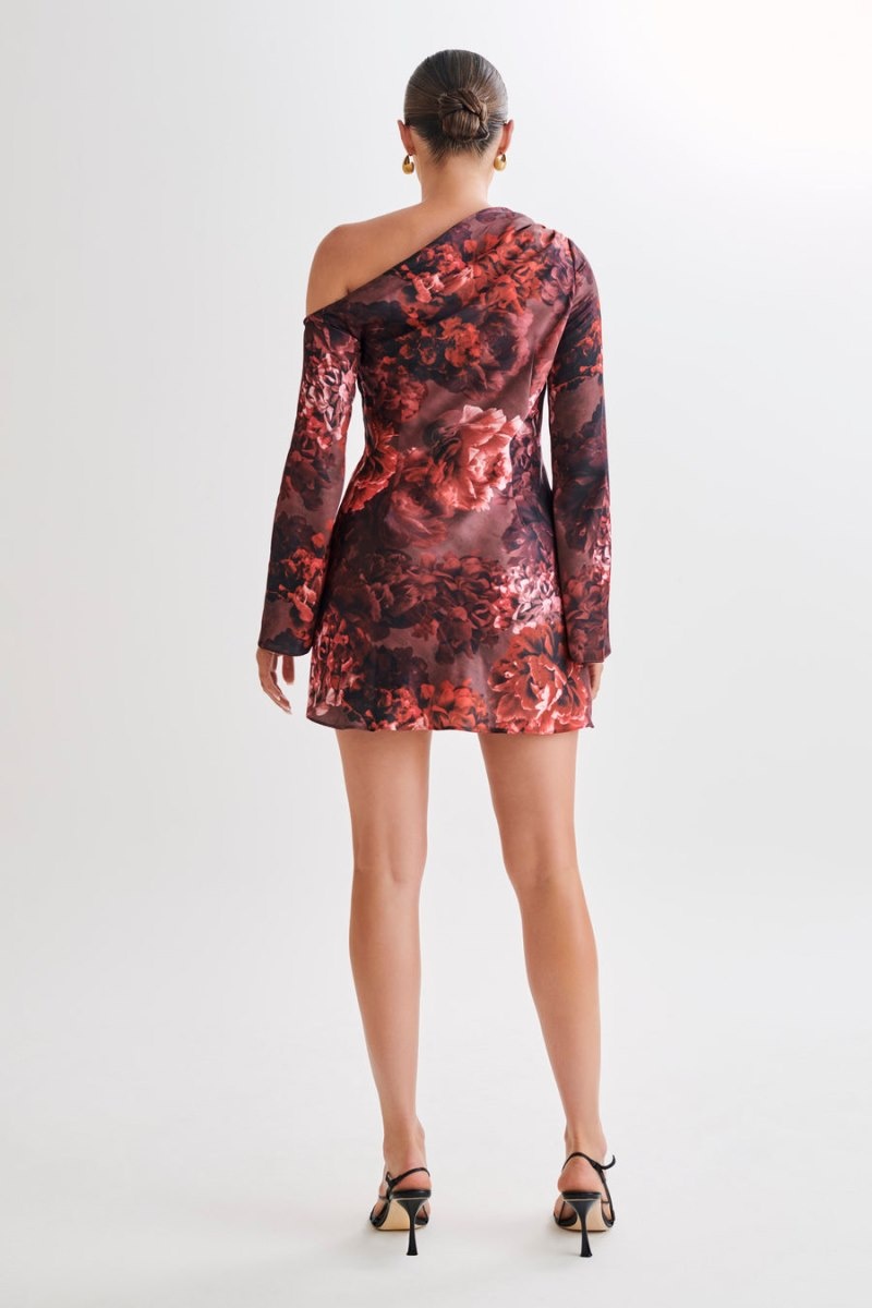 Women's Meshki Nikita Long Sleeve Mini Dress Flower Australia | J1E-8245