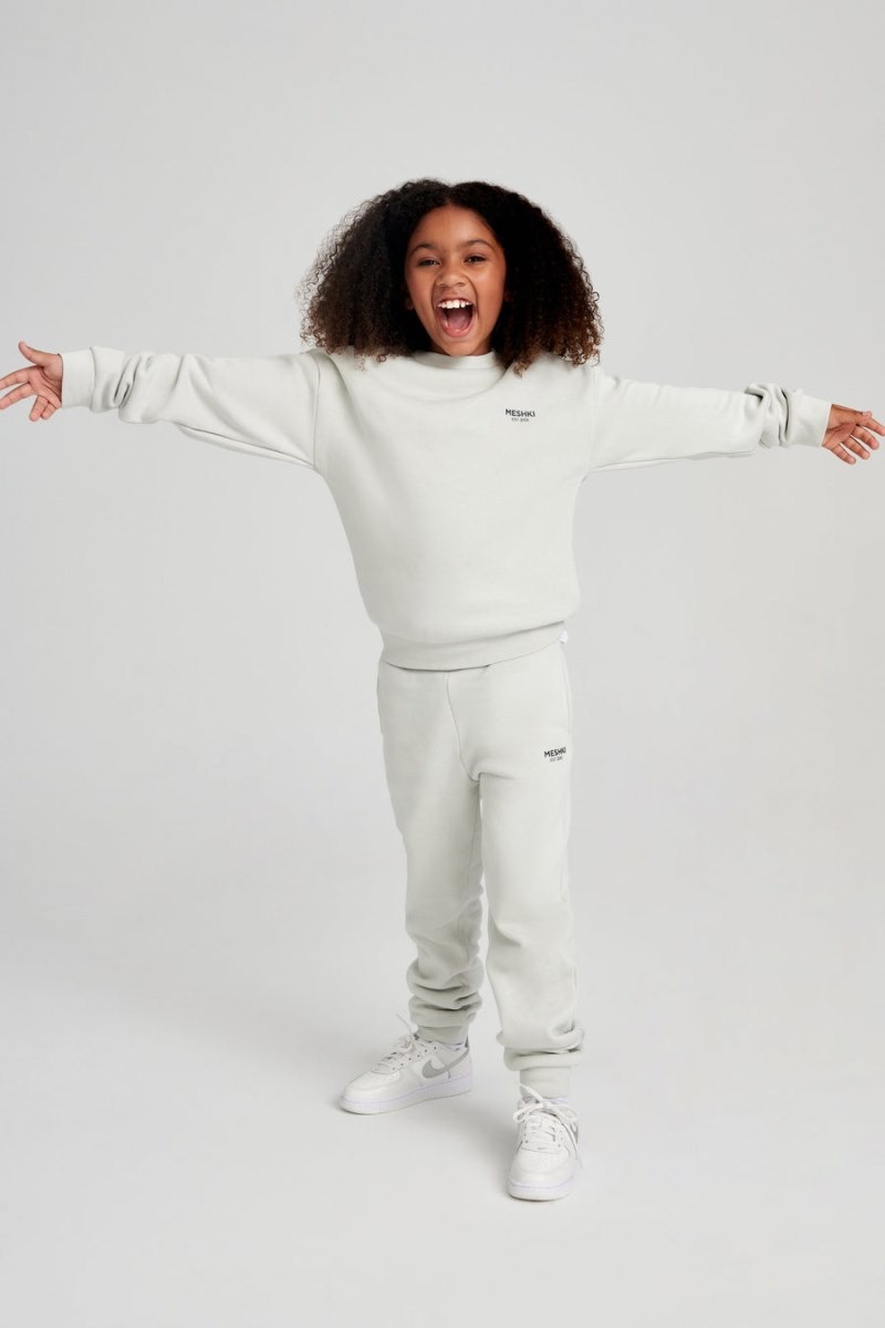 Women's Meshki Phoenix Kids Unisex Crewneck Jumper Grey Australia | G4W-5651