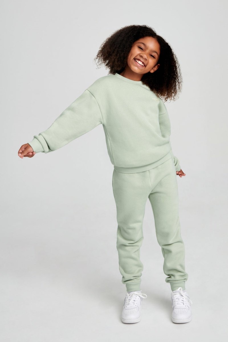 Women's Meshki Phoenix Kids Unisex Crewneck Jumper Light Green Australia | I2V-9443