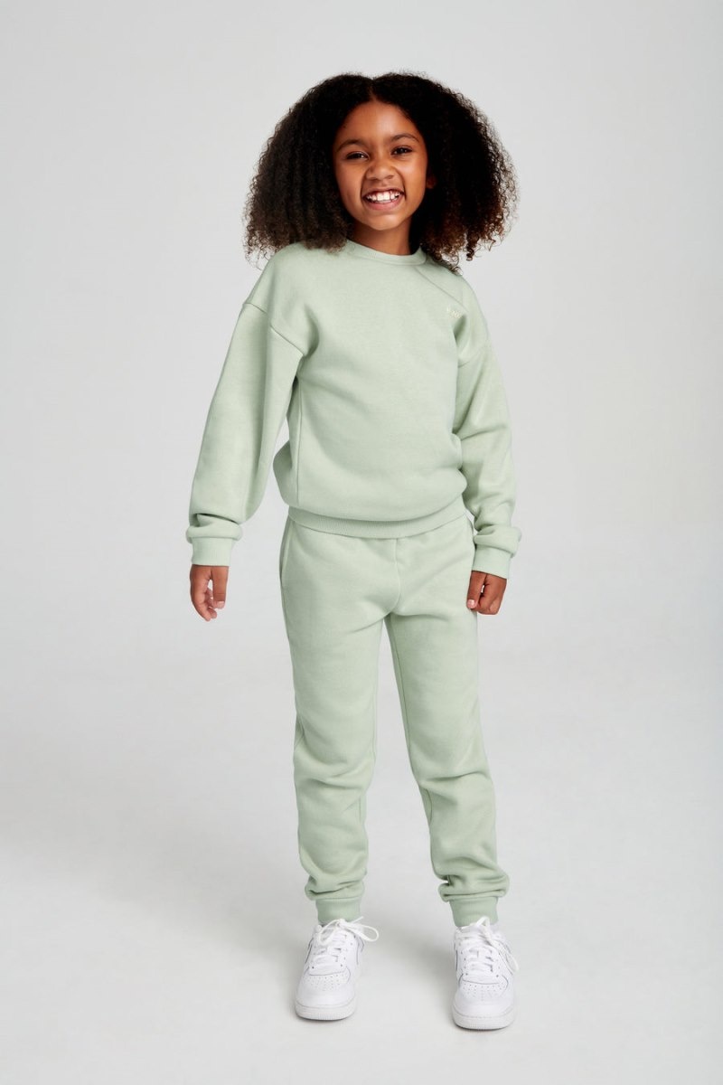 Women's Meshki Phoenix Kids Unisex Crewneck Jumper Light Green Australia | I2V-9443