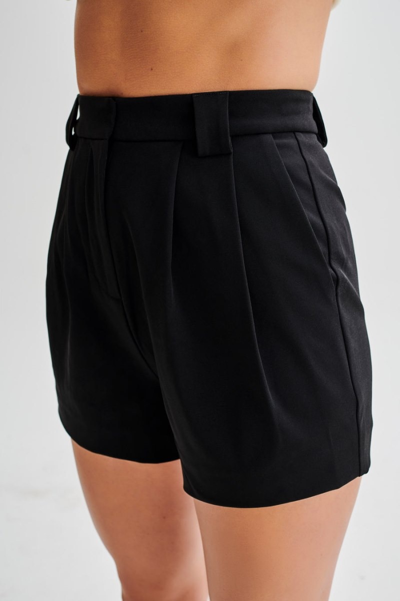 Women's Meshki Sigourney Suiting Shorts Black Australia | P1M-4284