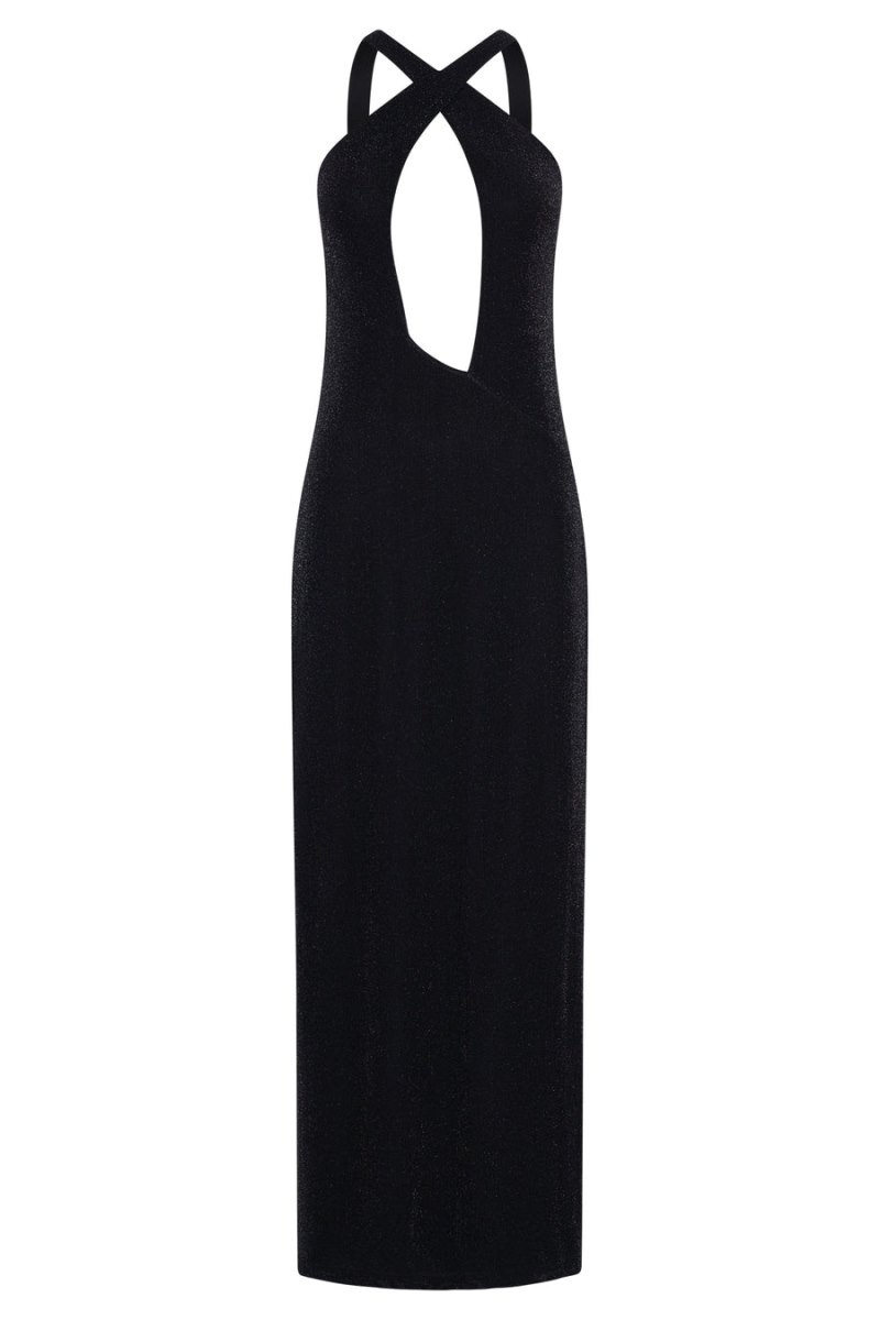 Women's Meshki Solene Cut Out Maxi Dress Black Australia | Z1A-0219