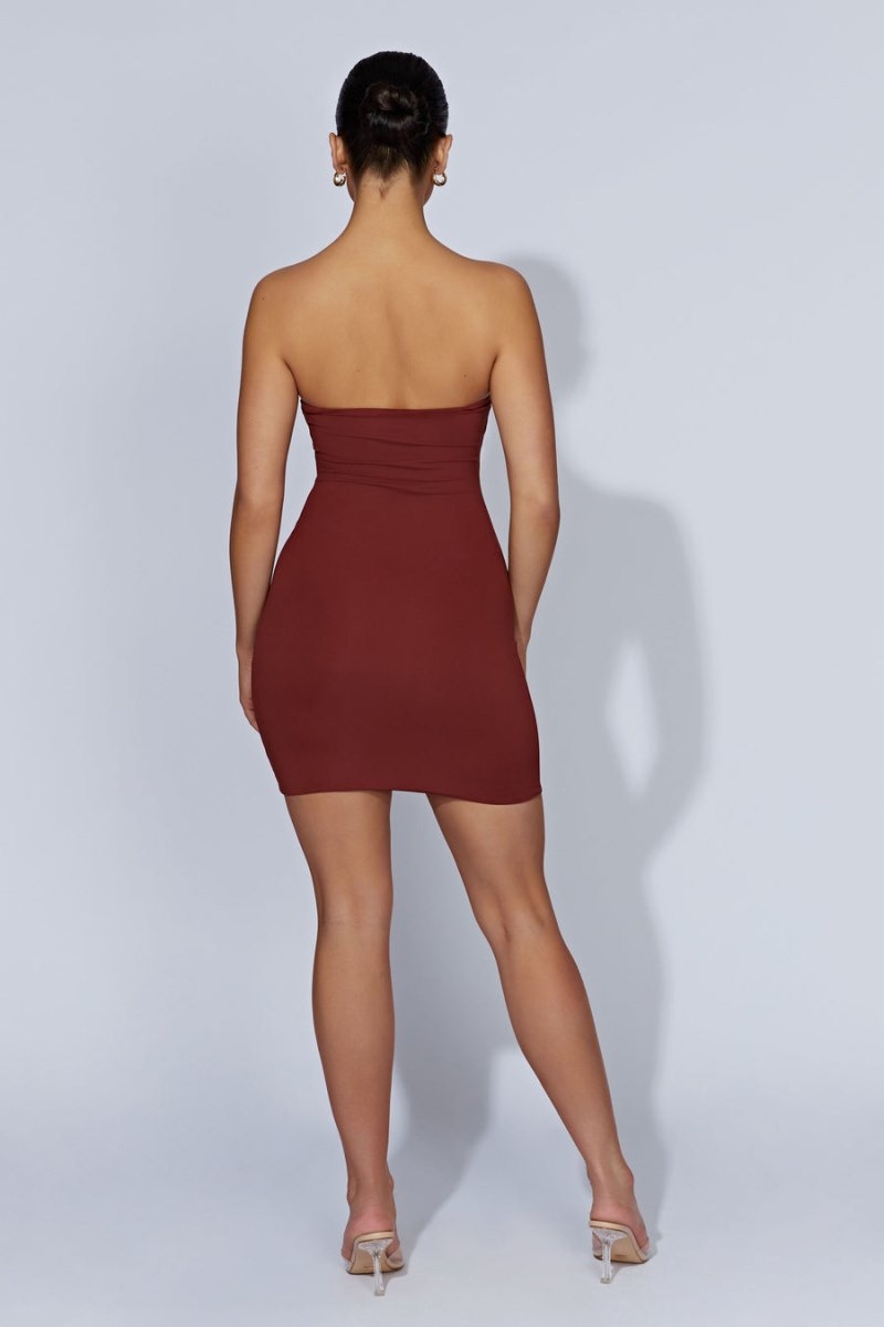 Women's Meshki Stella Strapless Mini Dress Red Australia | Y2D-0742