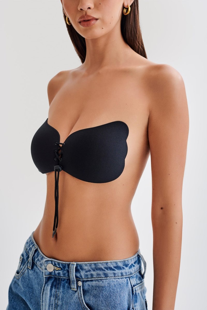 Women's Meshki Stick It! Strapless Stick On Bras Black Australia | C7K-0967