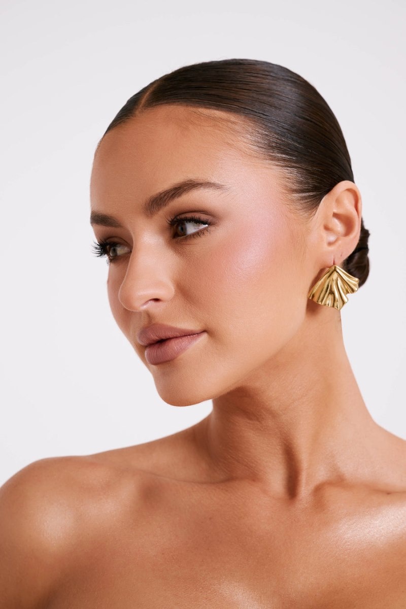 Women's Meshki Willa Draped Earrings Gold Australia | Q3A-3481