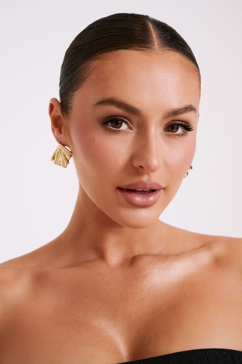 Women's Meshki Willa Draped Earrings Gold Australia | Q3A-3481