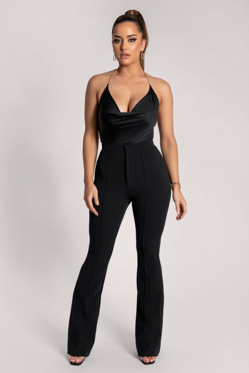 Women's Meshki Zendaya Highwaisted Flare Pants Black Australia | Q9U-0505